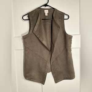 Chico’s Size 0 Cardigan Vest, Women’s Size Small, Women’s size 4 Green Vest